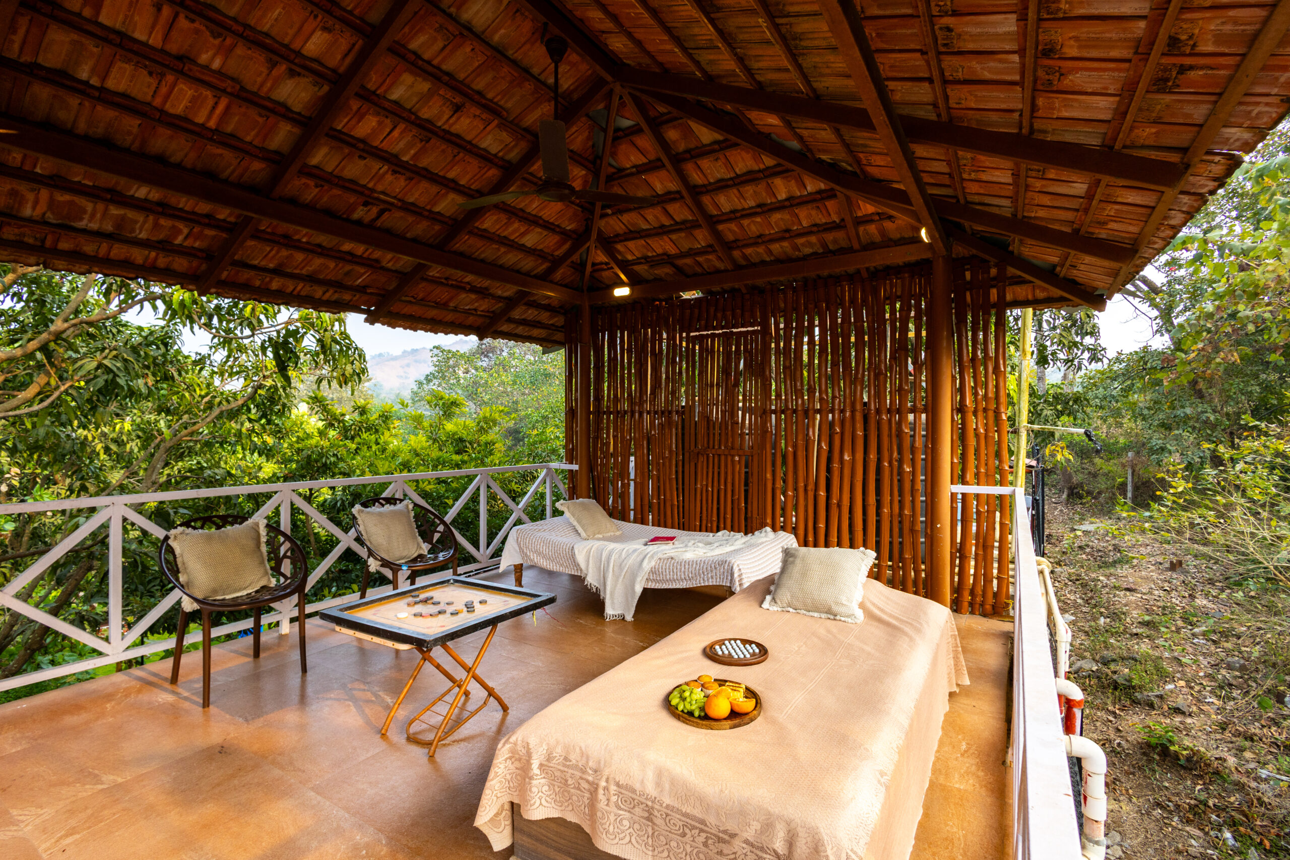 Traditional Cots Under The Tree